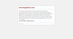Desktop Screenshot of learningwebcl.com