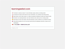 Tablet Screenshot of learningwebcl.com
